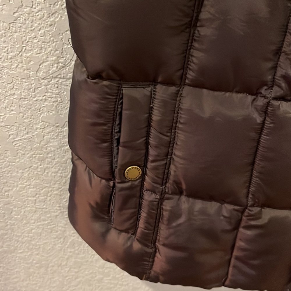 Lands End. S. 6-8. Brown puffer vest. Like new! make an offer - Picture 3 of 7